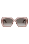 Celine Bold 3 Dots Square Sunglasses In Brown