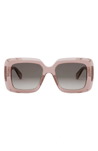 CELINE BOLD 3 DOTS SQUARE SUNGLASSES