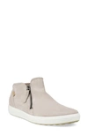 Ecco Soft 7 Side Zip Bootie In Grey Rose In Neutral