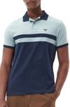 Barbour Bonnington Stripe Colorblock Polo In Navy