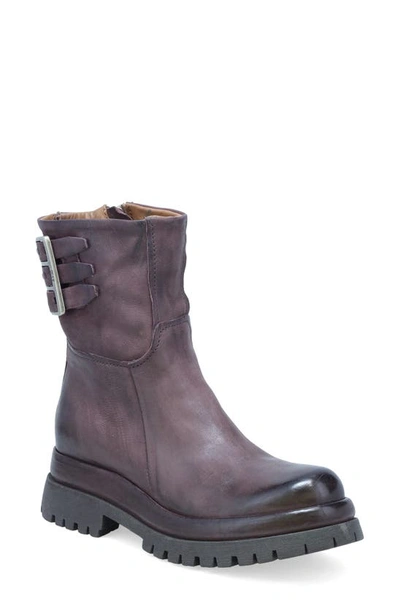 A.s.98 Doran Lug Sole Bootie In Eggplant