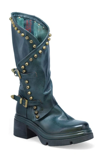 As98 Easton Studded Boot In Teal