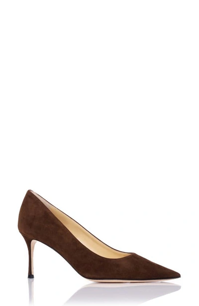 Marion Parke Pointed Toe Pump In Chocolate
