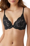B.tempt'd By Wacoal Ciao Bella Plunge Neck Lace T-shirt Bra In Night