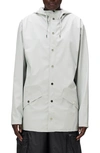 Rains Snap Front Jacket In Ash