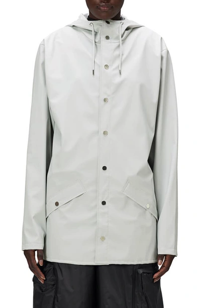 Rains Snap Front Jacket In Ash