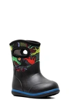 Bogs Classic Neon Dino Boot In Black Multi