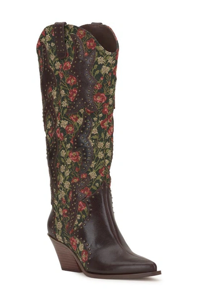 Jessica Simpson Zaikes Western Boot In Multi Ganache Textile/leather