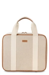 STEPHANIE JOHNSON TROPEA IVORY MARTHA LARGE BRIEFCASE COSMETICS CASE