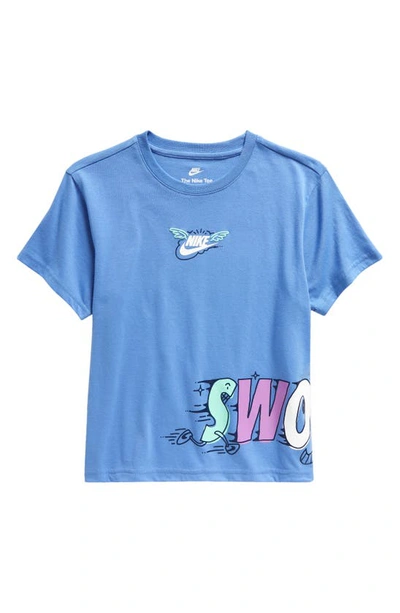 Nike Kids' Sportswear "art Of Play" Relaxed Graphic Tee Toddler T-shirt In Blue