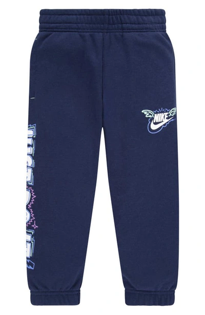 Nike Kids' Sportswear Art Of Play Graphic Sweatpants In Midnight Navy