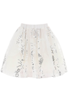 Simone Rocha Elasticated Tutu Mini Skirt In Ivory White Silver (white)