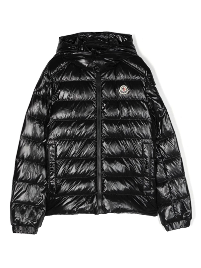 Moncler Kids' Black Down Jacket In Nero | ModeSens