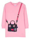 MARC JACOBS PINK COTTON SWEATER DRESS