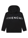 Givenchy Logo Cotton-blend Hoodie In Nero