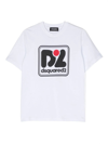 Dsquared2 White Cotton T-shirt In Bianco