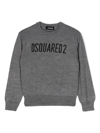 DSQUARED2 GREY WOOL BLEND SWEATER