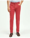BROOKS BROTHERS SLIM FIT FIVE-POCKET STRETCH CORDUROY PANTS | BRIGHT RED | SIZE 38 30