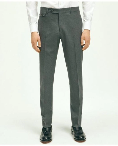 Brooks Brothers Slim Fit Wool Hopsack Trousers | Grey | Size 40 30