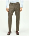 Brooks Brothers Classic Fit Wool 1818 Dress Pants In Brown
