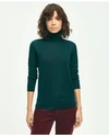 Brooks Brothers Merino Wool Turtleneck Sweater In Dark Green