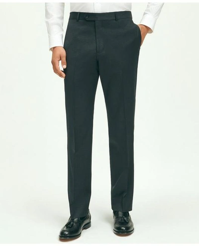 Brooks Brothers Slim Fit Wool 1818 Dress Pants In Charcoal