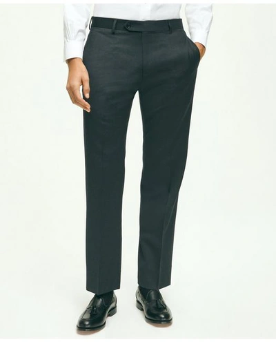 Brooks Brothers Traditional Fit Wool 1818 Dress Pants In Charcoal