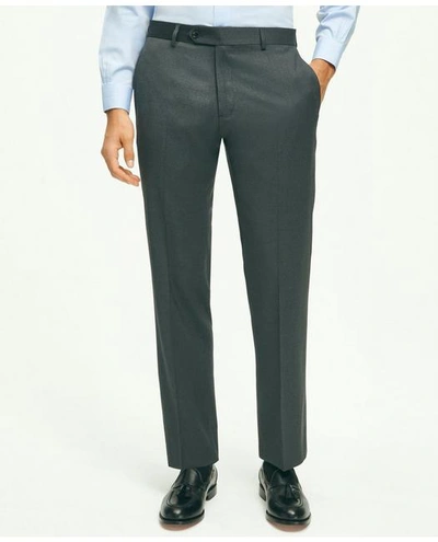 Brooks Brothers Traditional Fit Wool 1818 Dress Pants In Grey