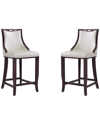 MANHATTAN COMFORT MANHATTAN COMFORT SET OF 2 EMPEROR BAR STOOLS