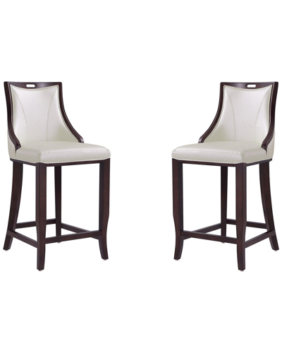 Manhattan Comfort Set Of 2 Emperor Bar Stools