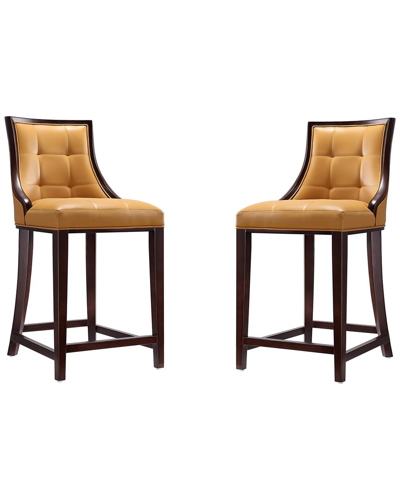 Manhattan Comfort Set Of 2 Fifth Avenue Counter Stools