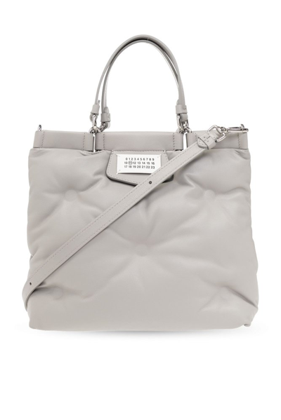 Maison Margiela Glam Slam Small Tote Bag In Grey