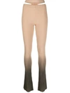 Andreädamo Andreādamo Knit Flare Pants In 1266 Vulcano