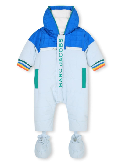 Marc Jacobs Babies' Logo-print Zip-up Tracksuit In Blue