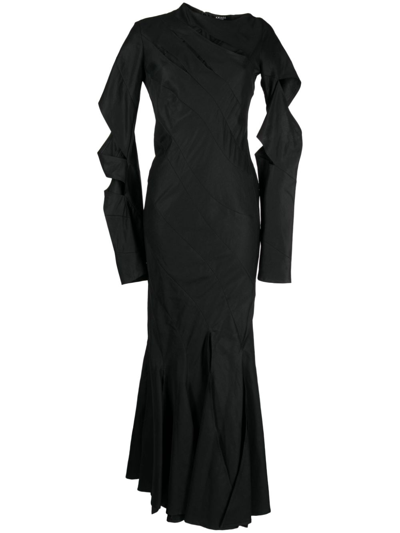 A.w.a.k.e. Cut-out Detail Maxi Dress In Black