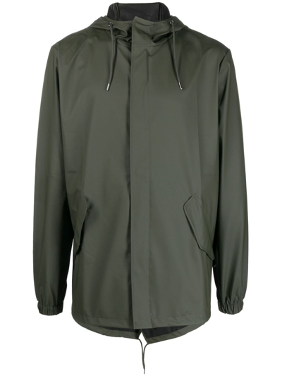 Rains Men's Fishtail Waterproof Jacket In Ever Green