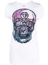 PHILIPP PLEIN CRYSTAL-EMBELLISHED SKULL-PRINT T-SHIRT