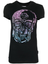 PHILIPP PLEIN CRYSTAL-EMBELLISHED SKULL T-SHIRT