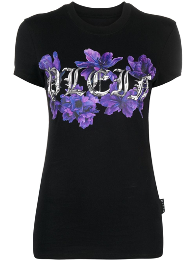 Philipp Plein Logo-print Short-sleeved T-shirt In Black