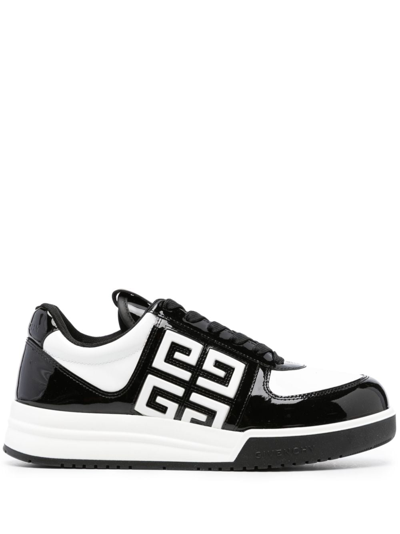 Givenchy Blackwhite G4 Low-top Leather Sneakers In Black White