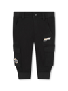 BOSSWEAR LOGO-PATCH TROUSERS