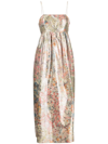 ULLA JOHNSON HESMINA LUREX-JACQUARD MIDI DRESS