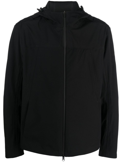 Premiata Logo-print Hooded Jacket In Black