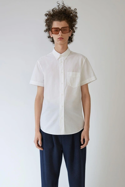 Acne Studios Isherwood Short Optic White