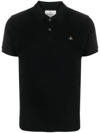 VIVIENNE WESTWOOD ORB-EMBROIDERED ORGANIC COTTON POLO SHIRT