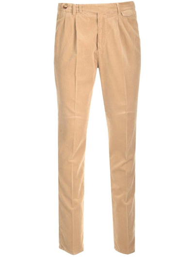 Brunello Cucinelli Corduroy Button Fastened Trousers In Brown