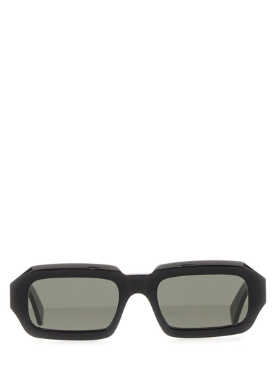Retrosuperfuture Rectangular Frame Sunglasses In Black