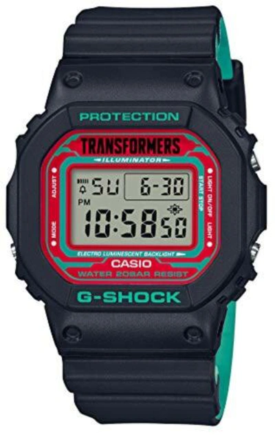 Pre-owned G-shock Casio  Watch Dw-5600tf19-set Transformers Collaboration Model Men Digital