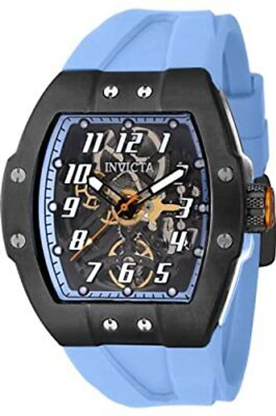 Pre-owned Invicta Men's 43515 Jm Correa Automatic 3 Hand Transparent, Light Blue Watch