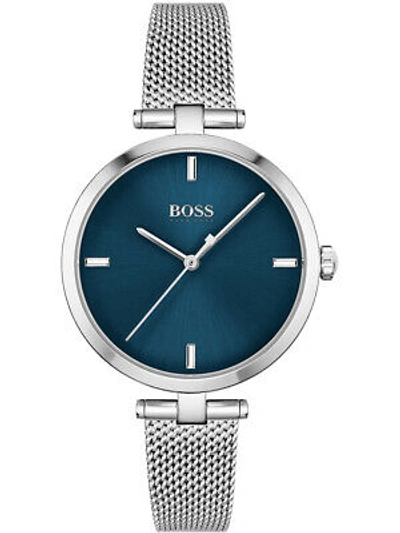 Pre-owned Hugo Boss Boss 1502587 Majesty Ladies Watch 32mm 3atm